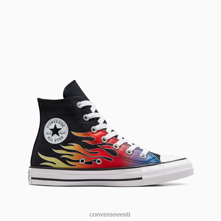 Converse chuck taylor all star cars kõrge tipp poiss F0Z8P469 jalatsid must valge