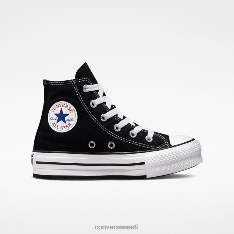 Converse chuck taylor all star lift platvorm kõrge top väikesed lapsed poiss F0Z8P263 jalatsid must valge