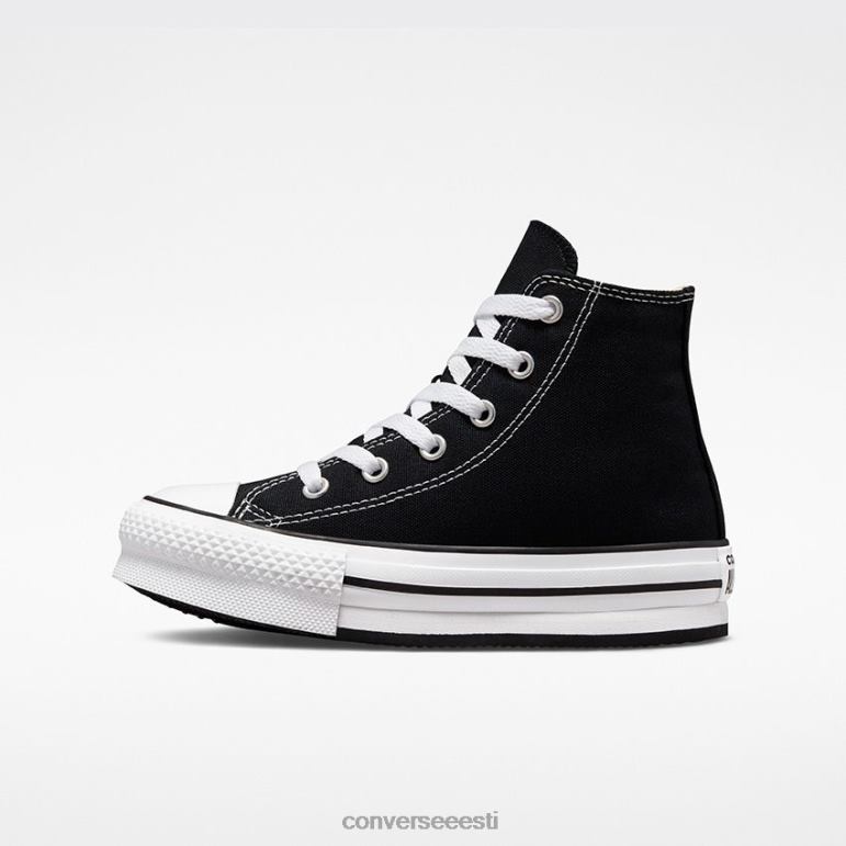 Converse chuck taylor all star lift platvorm kõrge top väikesed lapsed poiss F0Z8P263 jalatsid must valge