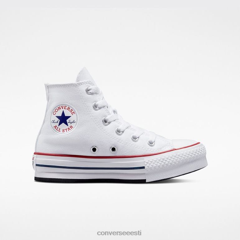Converse chuck taylor all star lift platvorm kõrge top väikesed lapsed poiss F0Z8P264 jalatsid valge/granaat/merevägi