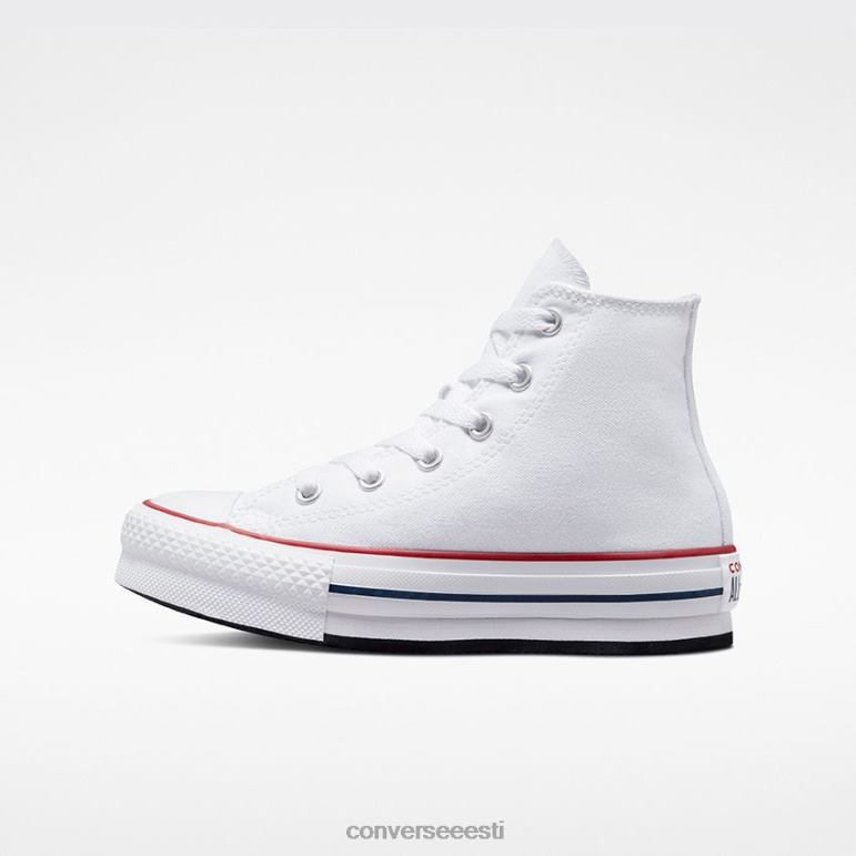 Converse chuck taylor all star lift platvorm kõrge top väikesed lapsed poiss F0Z8P264 jalatsid valge/granaat/merevägi