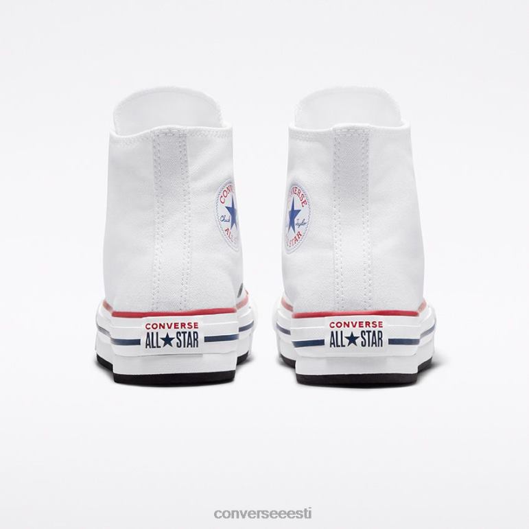 Converse chuck taylor all star lift platvorm lõuend kõrge top suured lapsed poiss F0Z8P267 jalatsid valge/granaat/merevägi