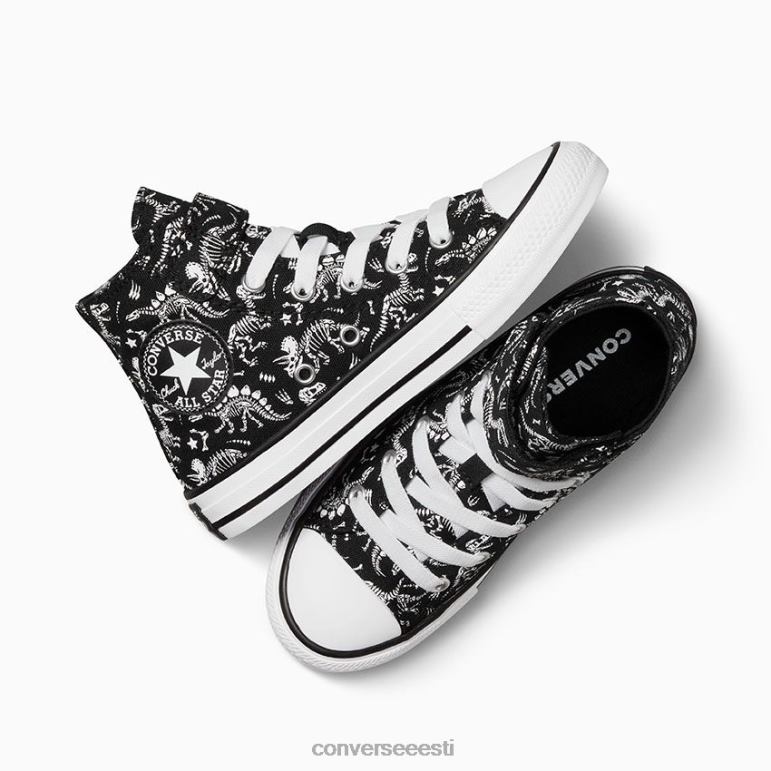 Converse chuck taylor all star lihtne dinos kõrge topp poiss F0Z8P471 jalatsid must valge