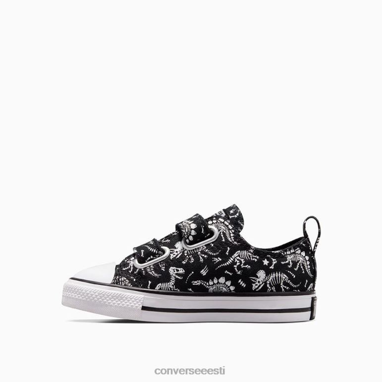 Converse chuck taylor all star lihtne-on dinos madal top poiss F0Z8P470 jalatsid must valge