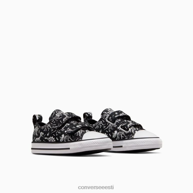 Converse chuck taylor all star lihtne-on dinos madal top poiss F0Z8P470 jalatsid must valge