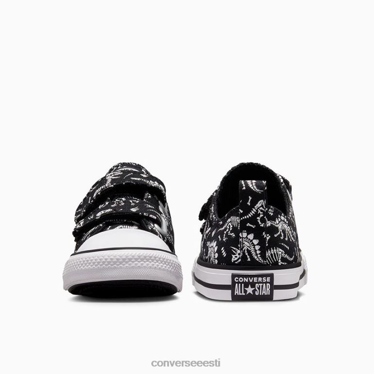 Converse chuck taylor all star lihtne-on dinos madal top poiss F0Z8P470 jalatsid must valge