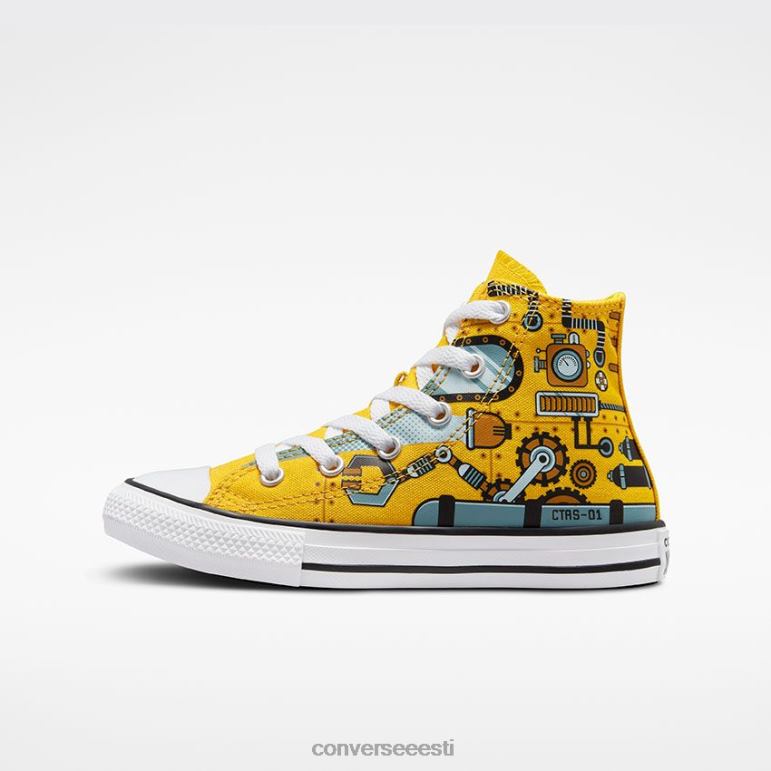 Converse chuck taylor all star mere all kõrge tipp poiss F0Z8P478 jalatsid amarillo/aqua udu/valge