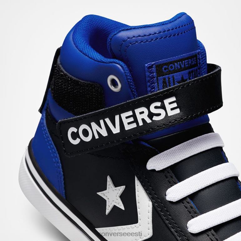 Converse pro blaze rihma värvi pop kõrge top poiss F0Z8P482 jalatsid must/sinine/valge