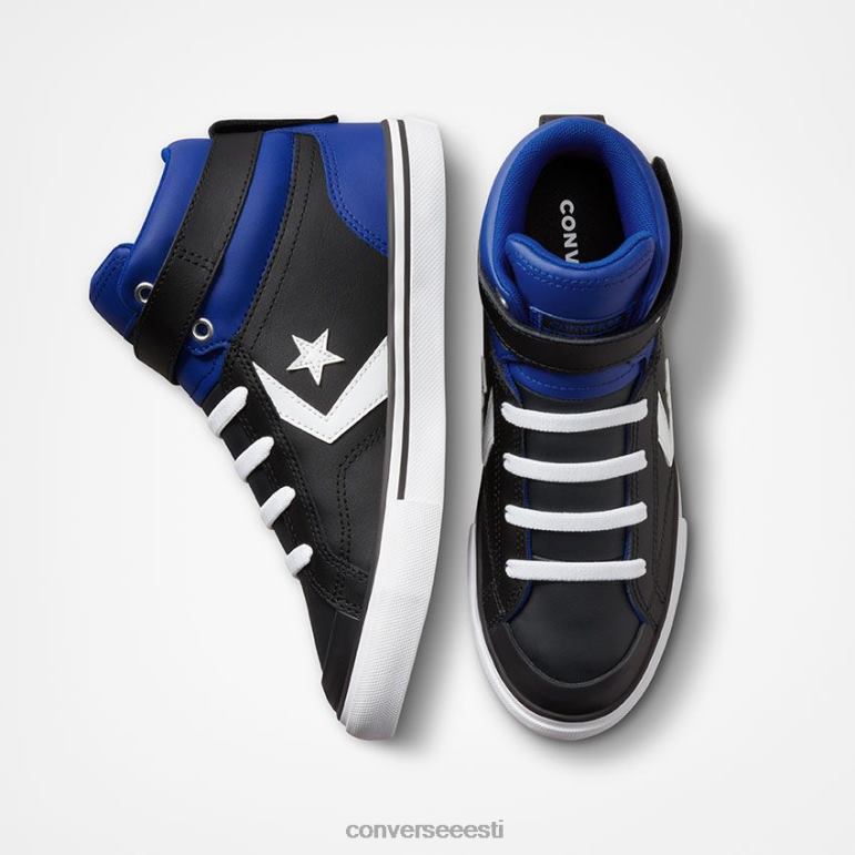 Converse pro blaze rihma värvi pop kõrge top poiss F0Z8P483 jalatsid must/sinine/valge