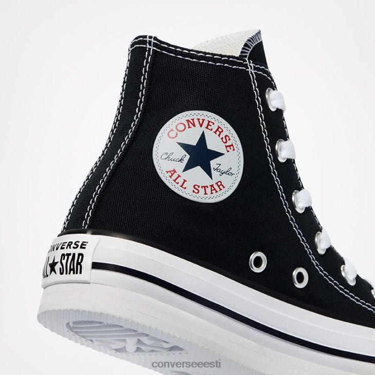 Converse Colour EVA platvormpadrun taylor all star high top väikesed/suured lapsed tüdruk F0Z8P460 jalatsid must valge
