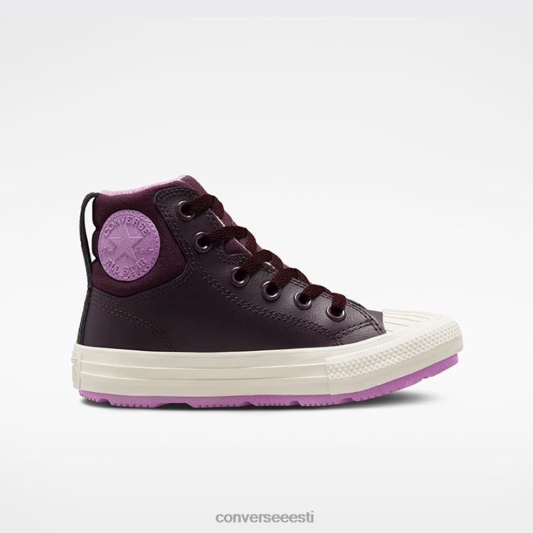 Converse chuck taylor all star berkshire nahast kõrge topp tüdruk F0Z8P426 jalatsid must kirss/violetne šokk/haigur