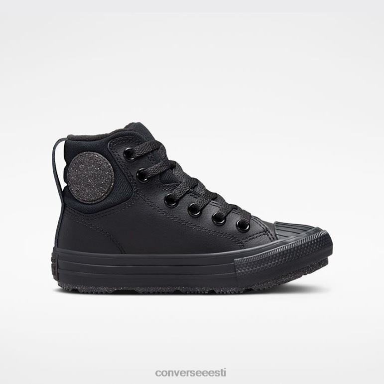 Converse chuck taylor all star berkshire nahast kõrge topp tüdruk F0Z8P427 jalatsid must/raudhall