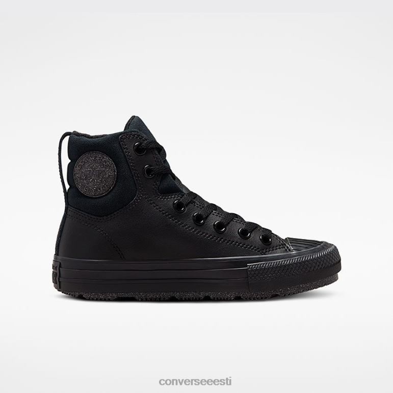 Converse chuck taylor all star berkshire nahast kõrge topp tüdruk F0Z8P428 jalatsid must/raudhall