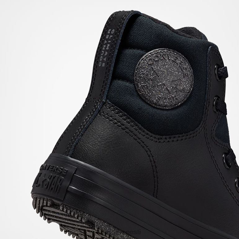 Converse chuck taylor all star berkshire nahast kõrge topp tüdruk F0Z8P428 jalatsid must/raudhall