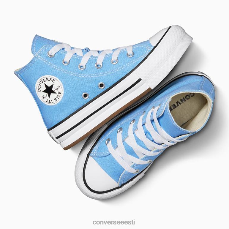 Converse chuck taylor all star eva lift platvorm hooajaline värv kõrge top tüdruk F0Z8P409 jalatsid See on sinine/valge/must