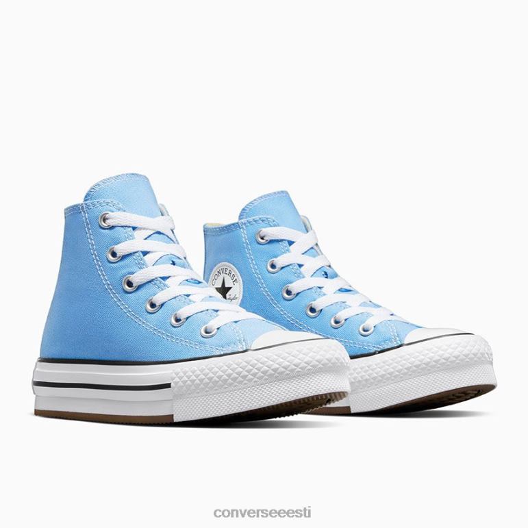 Converse chuck taylor all star eva lift platvorm hooajaline värv kõrge top tüdruk F0Z8P409 jalatsid See on sinine/valge/must