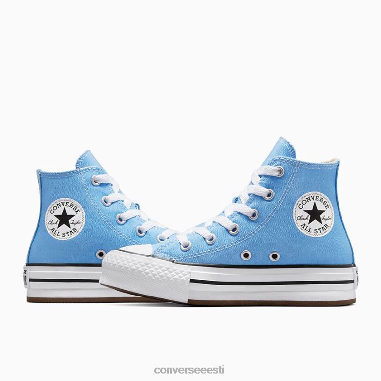Converse chuck taylor all star eva lift platvorm hooajaline värv kõrge top tüdruk F0Z8P409 jalatsid See on sinine/valge/must