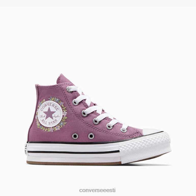 Converse chuck taylor all star eva lift platvorm tikitud lilled kõrge top tüdruk F0Z8P402 jalatsid unistav daalia/valge/must