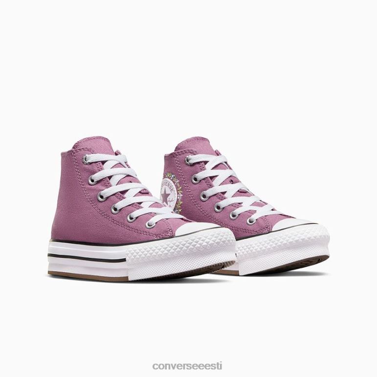 Converse chuck taylor all star eva lift platvorm tikitud lilled kõrge top tüdruk F0Z8P402 jalatsid unistav daalia/valge/must