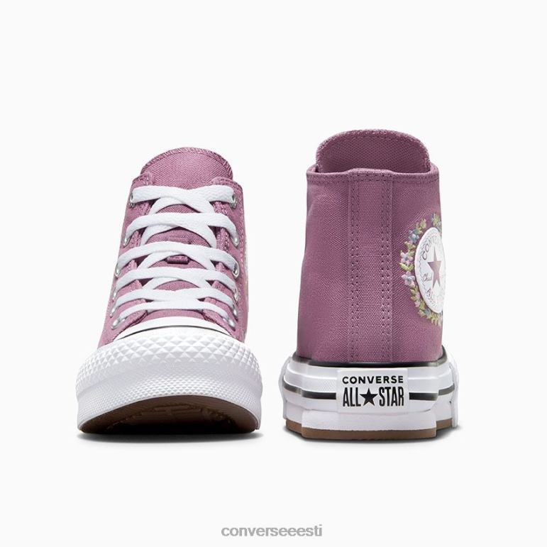 Converse chuck taylor all star eva lift platvorm tikitud lilled kõrge top tüdruk F0Z8P402 jalatsid unistav daalia/valge/must