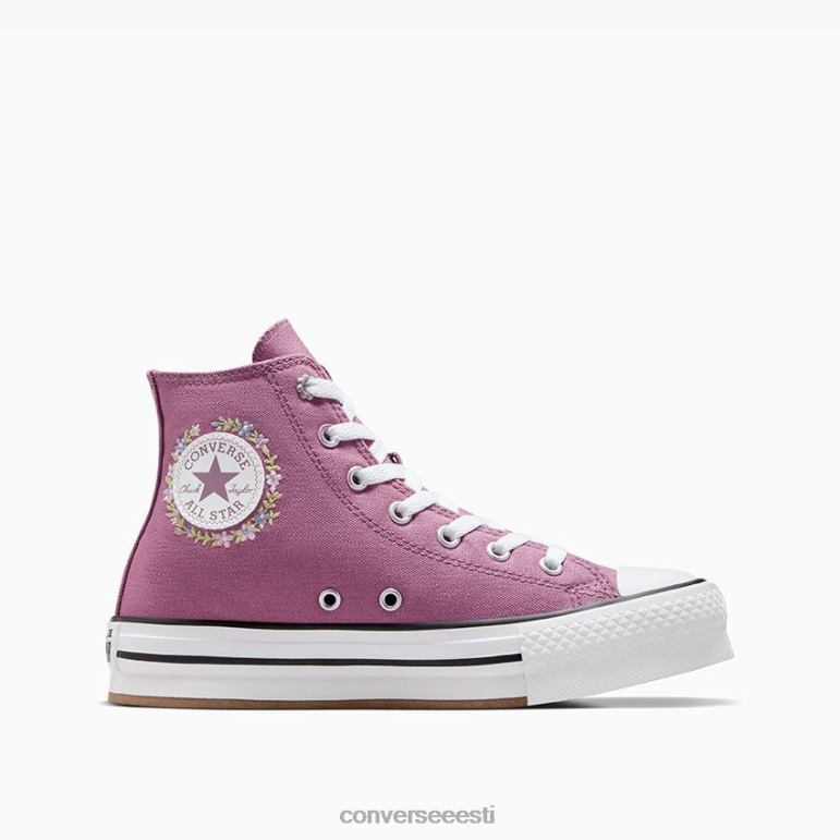 Converse chuck taylor all star eva lift platvorm tikitud lilled kõrge top tüdruk F0Z8P403 jalatsid unistav daalia/valge/must