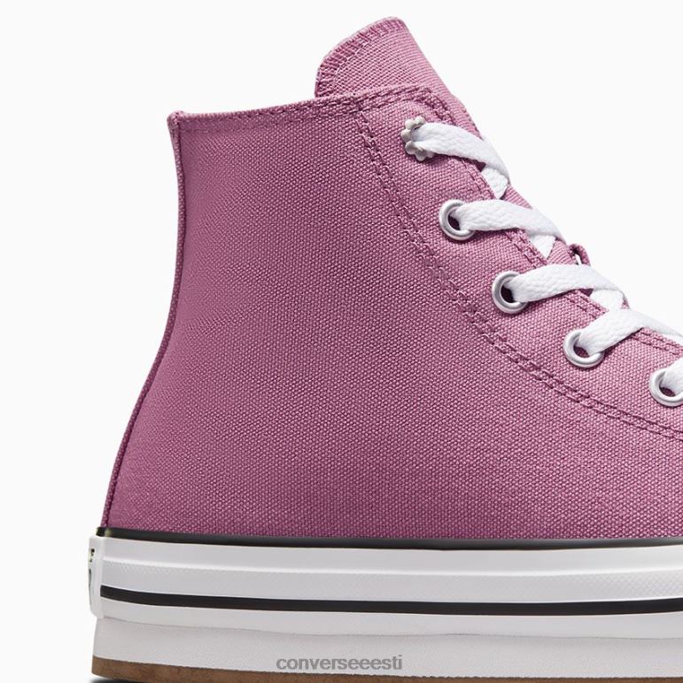 Converse chuck taylor all star eva lift platvorm tikitud lilled kõrge top tüdruk F0Z8P403 jalatsid unistav daalia/valge/must