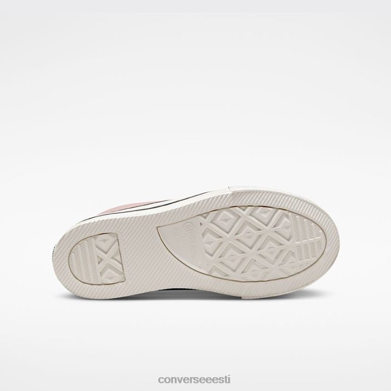 Converse chuck taylor all star eva lift platvormiga vooderdatud nahast kõrge top tüdruk F0Z8P430 jalatsid kivililla/vintage valge/must