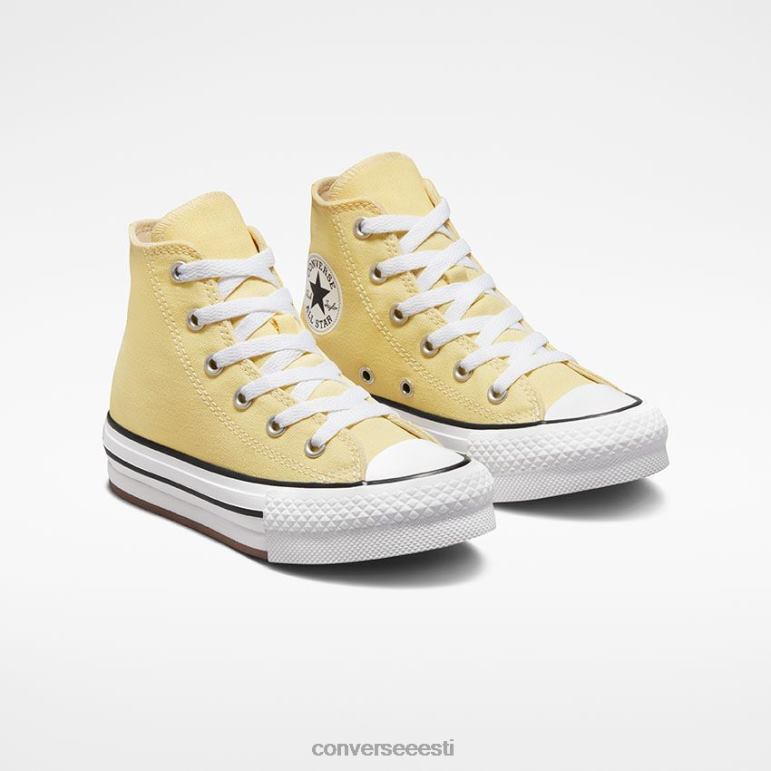 Converse chuck taylor all star eva tõsteplatvorm kõrgel tüdruk F0Z8P431 jalatsid pehme päikesepaiste/valge