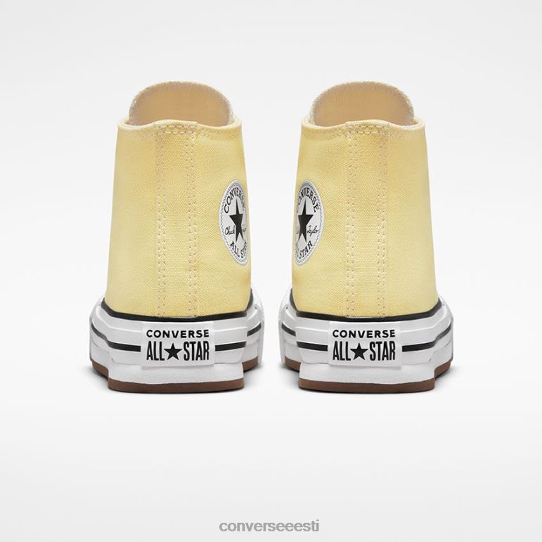 Converse chuck taylor all star eva tõsteplatvorm kõrgel tüdruk F0Z8P431 jalatsid pehme päikesepaiste/valge