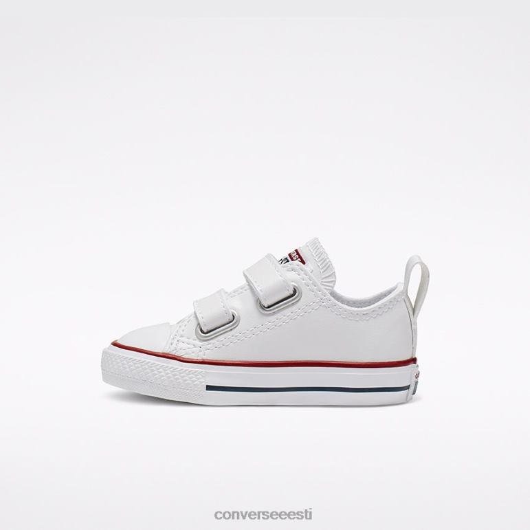 Converse chuck taylor all star lihtne nahast madal topp tüdruk F0Z8P467 jalatsid valge