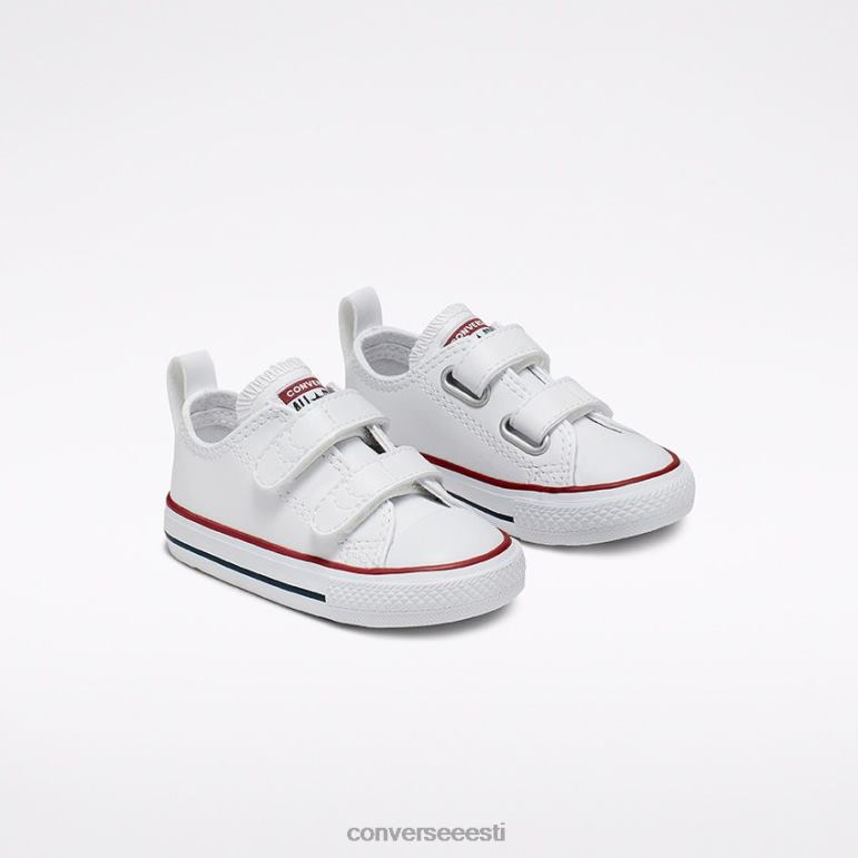 Converse chuck taylor all star lihtne nahast madal topp tüdruk F0Z8P467 jalatsid valge