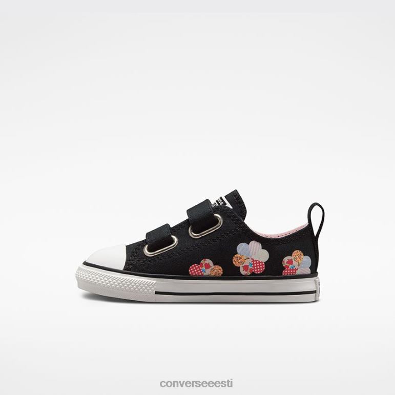 Converse chuck taylor all star lihtsasti meisterdatud lapiline madal ülaosa tüdruk F0Z8P419 jalatsid must/päikesetõusuroosa/vintage valge