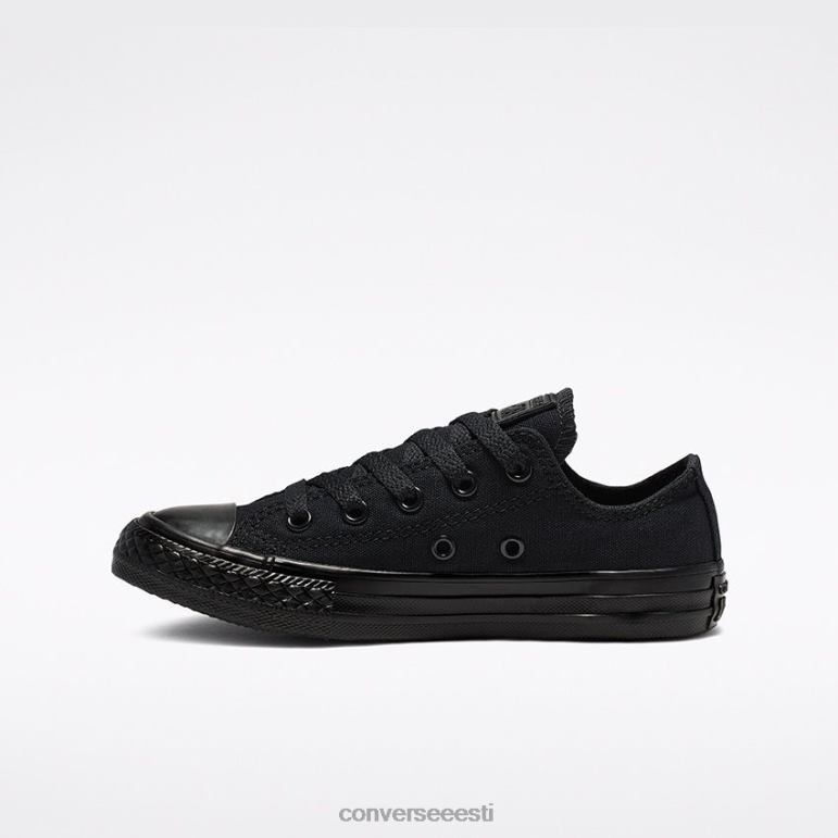 Converse chuck taylor all star low top väikesed/suured lapsed tüdruk F0Z8P445 jalatsid must ühevärviline