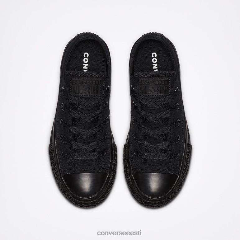 Converse chuck taylor all star low top väikesed/suured lapsed tüdruk F0Z8P445 jalatsid must ühevärviline