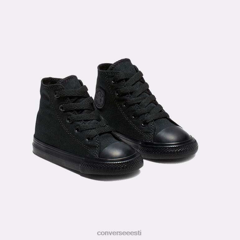 Converse chuck taylor all star mono lõuend kõrge top imik/väikelaps tüdruk F0Z8P459 jalatsid must ühevärviline