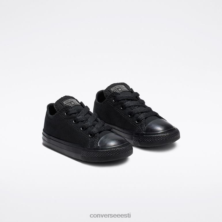 Converse chuck taylor all star mono lõuend madalal imikule/väikelapsele tüdruk F0Z8P463 jalatsid must ühevärviline