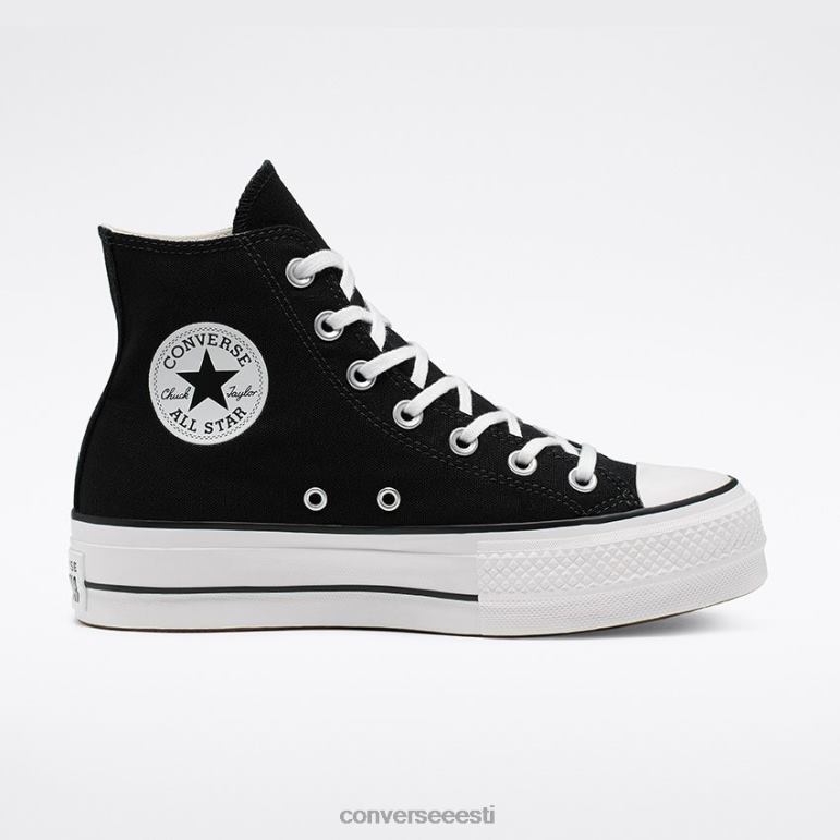 Converse Chuck taylor all star lõuendiplatvorm kõrge top mehed F0Z8P268 jalatsid must valge