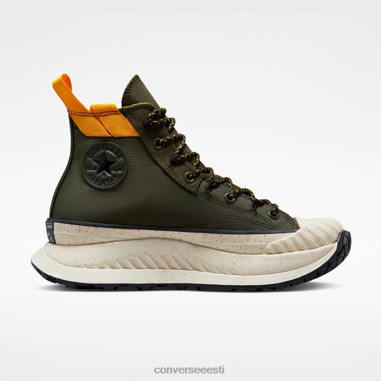 Converse chuck 70 at-cx vastupidav ja põhiline kõrge top mehed F0Z8P260 jalatsid utiliit roheline/kollane/must