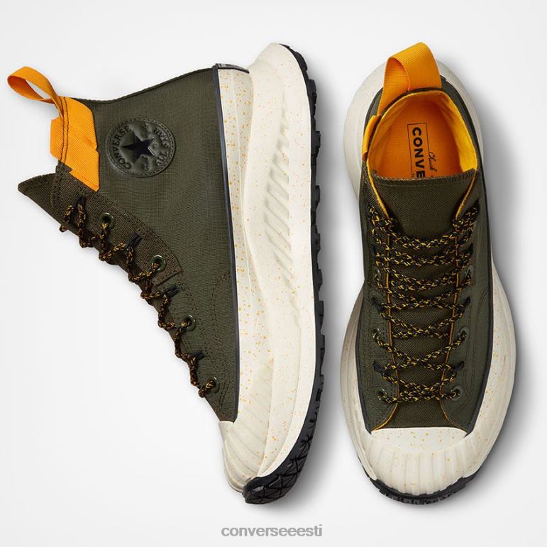 Converse chuck 70 at-cx vastupidav ja põhiline kõrge top mehed F0Z8P260 jalatsid utiliit roheline/kollane/must