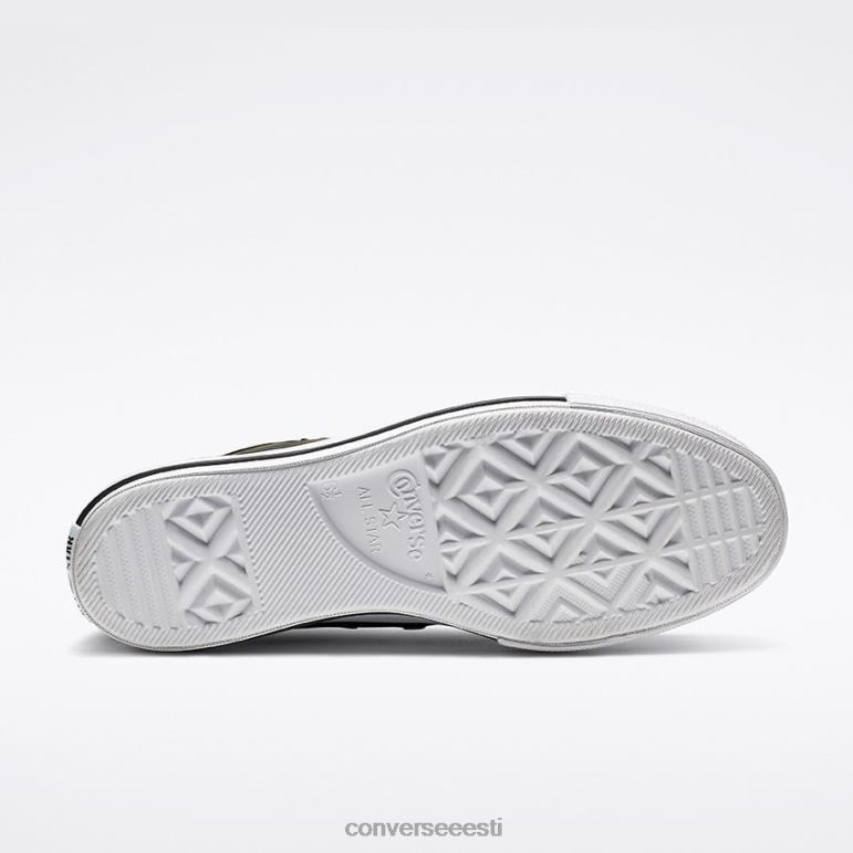 Converse chuck taylor all star lift nahast kõrge topp mehed F0Z8P269 jalatsid must valge