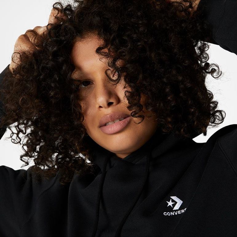 Converse Go-To tikandiga star chevron standardse sobivusega kapuuts naised F0Z8P303 Riietus must