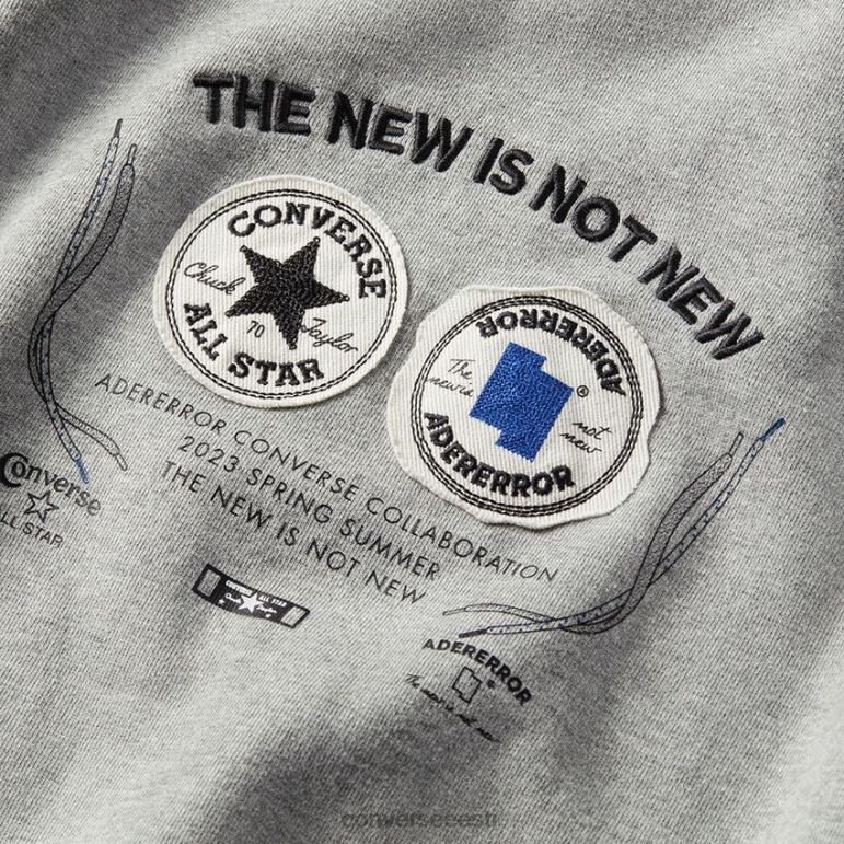 Converse x ADER ERROR SHAPES meeskonna dressipluus naised F0Z8P335 Riietus vintage hall kanarbik