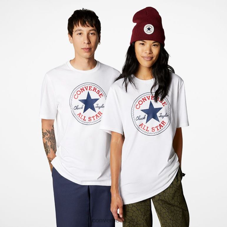 Converse Go-To all star patch standard fit t-särk naised F0Z8P311 Riietus valge
