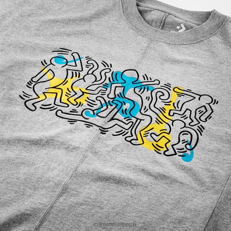 Converse x Keith Haring kujuga t-särk naised F0Z8P294 Riietus vintage hall kanarbik