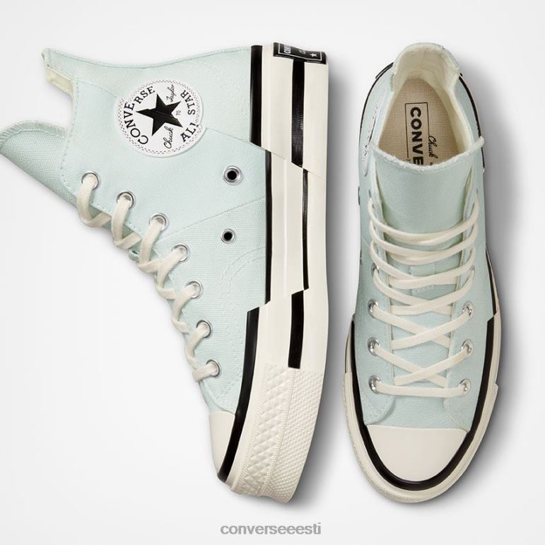 Converse Chuck 70 pluss hooajavärvi kõrge top naised F0Z8P138 jalatsid vesi udu/haigur/valge