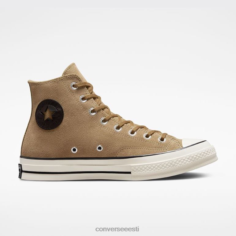 Converse Chuck 70 seemisnahast kõrge topp naised F0Z8P243 jalatsid liivaluite/haigur/must