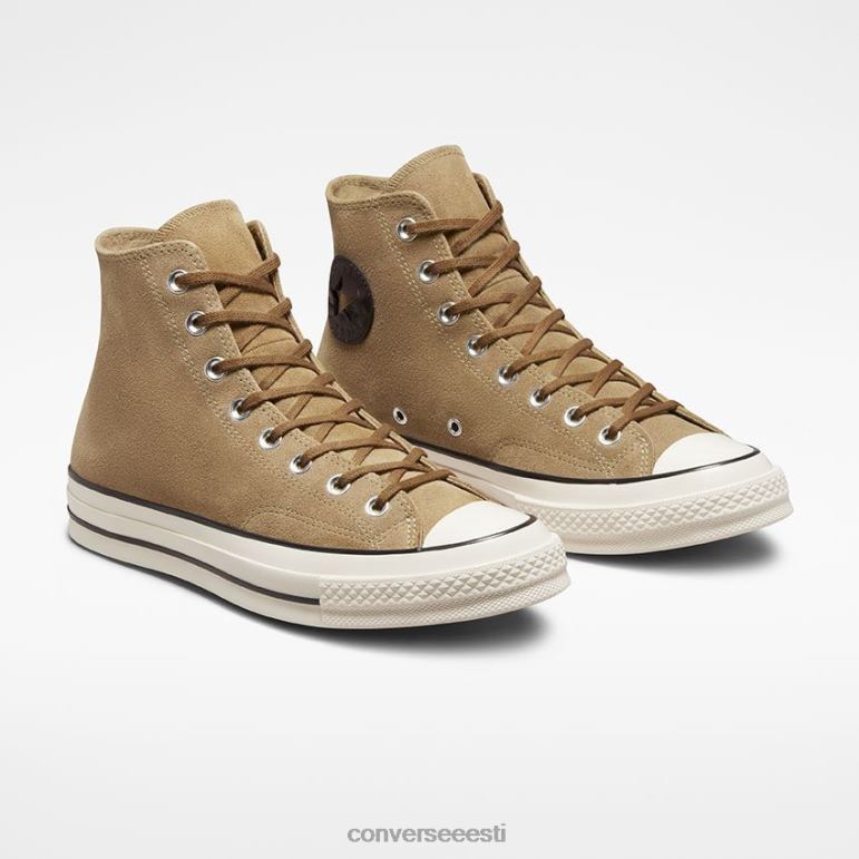 Converse Chuck 70 seemisnahast kõrge topp naised F0Z8P243 jalatsid liivaluite/haigur/must
