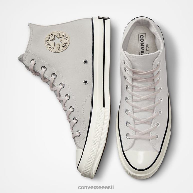 Converse Chuck 70 seemisnahast kõrge topp naised F0Z8P244 jalatsid kahvatu kitt/haigur/must