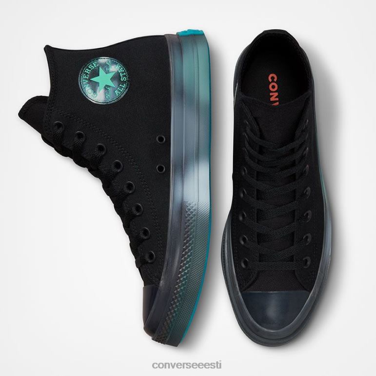 Converse Chuck taylor all star cx pihustusvärv kõrge ülaosaga naised F0Z8P140 jalatsid must/kübersinine/kummitus