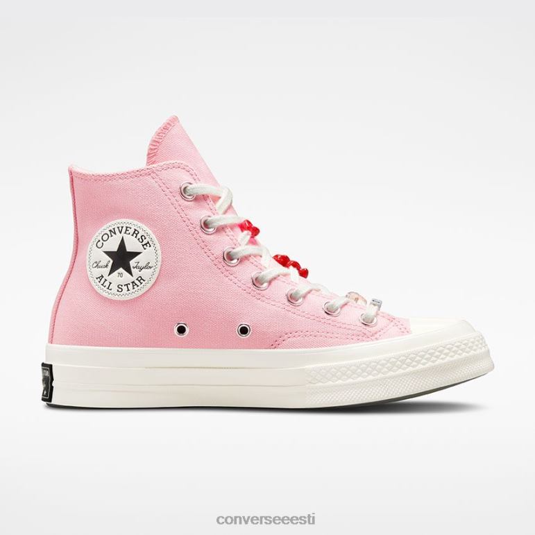 Converse chuck 70 diy helmestega kõrge top naised F0Z8P126 jalatsid päikesetõus roosa/haigur/must